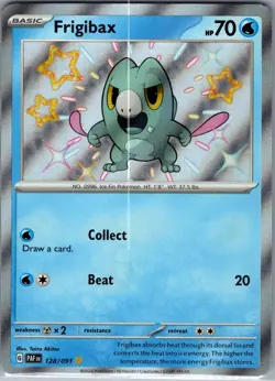 Frigibax 128/091 - Pokemon TCG Scarlet & Violet: Paldean Fates - Shiny Rare (NM) - Image 1