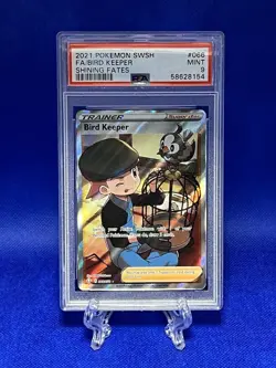2021 Pokemon SWSH Shining Fates #066 FA Bird Keeper PSA 9 MINT - Image 1