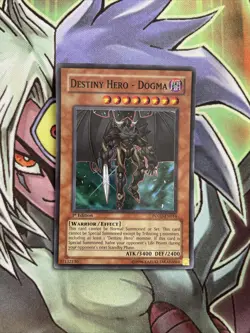 POTD-EN014 Destiny Hero - Dogma Super Rare 1st Edition NM Yugioh Card - Image 1