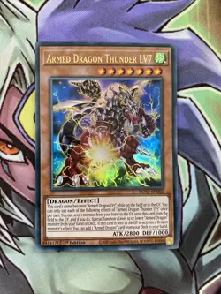 BLVO-EN002 Armed Dragon Thunder LV7 Ultra Rare 1st Edition NM Yugioh Card - Image 1