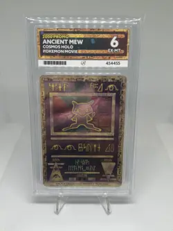 Pokemon TCG Ancient Mew 2000 Movie Promo Cosmos Holo Graded ACE 6 Card - Image 1