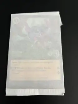 Disney Lorcana Oversized Jumbo Foil Promo Card Stitch & Tinkerbell New Sealed - Image 2