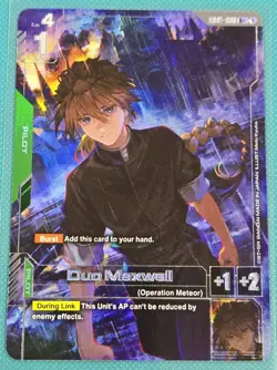 Gundam Card Game - Newtype Rising - GD01-090 R+ - Duo Maxwell - Image 1
