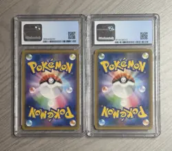 (2) Card Lot Pokemon Tag Team Blastoise Piplup GX Japanese CGC 8.5 9 Holo Rare - Image 2