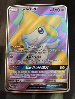Jirachi GX 79a/236 Unified Minds Alternate Art Full Art Promo Holo Pokemon Card - Image 1