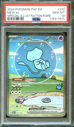 PSA 10 - Mew ex 232/091 SIR Bubble Mew Paldean Fates - Pokemon - Image 1