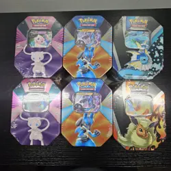 Mew V Pokemon V Forces Tin 2021 - BRAND NEW SEALED Vivid Voltage XY Set (6X) - Image 1