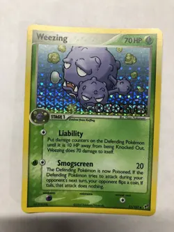 POKEMON EX DEOXYS (2005) REVERSE HOLO WEEZING 51/107 (LP/NM) - Image 1