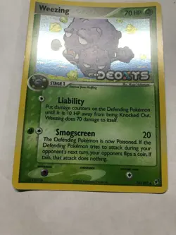 POKEMON EX DEOXYS (2005) REVERSE HOLO WEEZING 51/107 (LP/NM) - Image 2