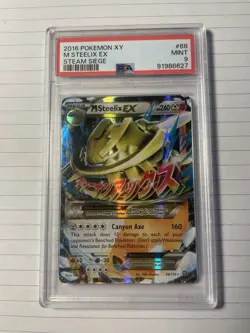 PSA 9 Mega Steelix EX 2016 XY Steam Siege #68 Pokemon - Image 1