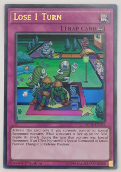 Lose 1 Turn - MP16-EN034 - Ultra Rare 1st Edition Yugioh x 3 - Image 1
