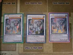 YUGIOH 3X AZURE-EYES SILVER DRAGON SDBE-EN040 ULTRA UNLIMITED ED NM - Image 1