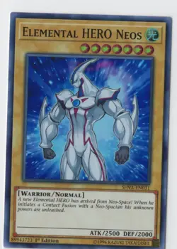 Yu-Gi-Oh! Elemental HERO Neos 1st Ed. SHVA-EN031 Super Rare NM/LP x1 - Image 1