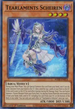 Yu-Gi-Oh! Tearlaments Scheiren 1st Ed. POTE-EN014 Super Rare NM/LP x1 - Image 1