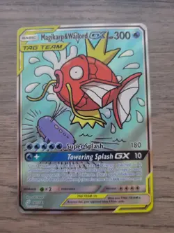 2019 Magikarp & Wailord Tag Team GX Alt Art Team Up Card 161/181 MINT PACK FRESH - Image 1