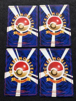 Pikachu set of 4 Old Back Gym,Base set,Neo genesis Pokemon Cards Japanese LP - Image 3