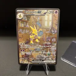 Pokemon TCG Alakazam ex English Scarlet & Violet 151 Card 201/165 Near Mint - Image 1