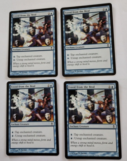 MTG SOK Freed from the Real Common x4 Cards are in Great Shape - Image 1
