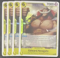 One Piece Card Game The Three Brothers #ST13-004 Edward.Newgate X4 English - Image 1