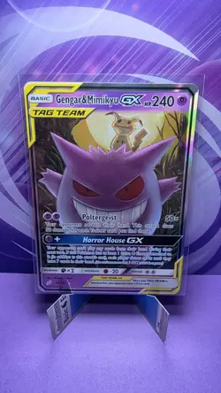 Pokemon TCG Gengar & Mimikyu GX Team Up Holo Ultra Rare Card 53/181 - Image 1