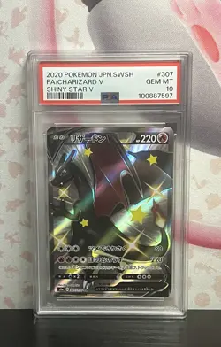 Pokemon PSA 10 Charizard V 307/190 S4a: Shiny Star V Holo Japanese Nintendo 2020 - Image 1