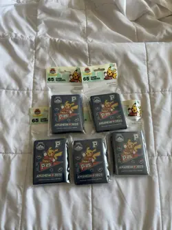 Lot of 5 TCG Card Sleeves Pokemon World Championships Anaheim 2025 Sealed - Image 1