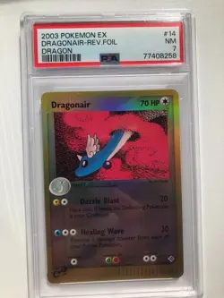 Pokemon Dragonair Reverse Holo Ex Dragon 14/97 PSA 7 NM - Image 1