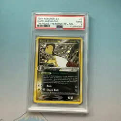 Pokemon Dark Ampharos EX Team Rocket Returns Reverse Holo Rare #2 PSA 9 Mint - Image 1