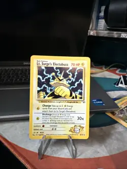 Pokemon TCG Lt. Surge's Electabuzz Gym Heroes 6/132 Holo Unlimited Rare - Image 3