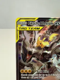 Pokemon TCG: Pikachu & Zekrom GX SM168 Sm Holo - Image 3