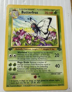 Pokemon Butterfree 33/64 Jungle Set Uncommon 1st Edition - Image 1