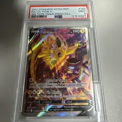 Jolteon v SWSH183 VMAX Premium Collection Pokemon Holo Black Star Promo PSA 9 - Image 1