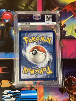 2021 Pokemon SWSH Full Art Espeon VMAX Fusion Strike Secret Rare #270 PSA 9 Mint - Image 3