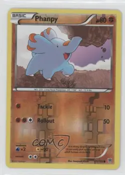 Phanpy Reverse Foil Pokemon Black & White Plasma Storm #71 0e3 - Image 1