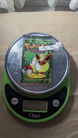 POKEMON JUNGLE BOOSTER PACK FLAREON WOTC 1999 FACTORY SEALED 21 GRAMS - Image 1