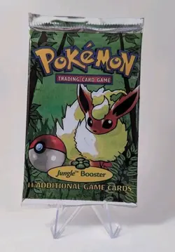 POKEMON JUNGLE BOOSTER PACK FLAREON WOTC 1999 FACTORY SEALED 21 GRAMS - Image 2