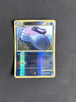 Pokemon TCG Quagsire HGSS Heartgold & Soulsilver 9/123 Reverse Holo Rare - MP/LP - Image 1