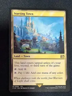 MTG - Starting Town - Final Fantasy - Regular - NM - pack to sleeve - NEAR MINT - Image 1