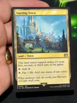 MTG - Starting Town - Final Fantasy - Regular - NM - pack to sleeve - NEAR MINT - Image 3