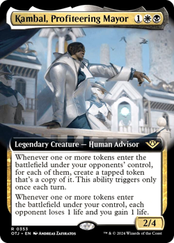 MTG Kambal, Profiteering Mayor 353 Rare Foil Outlaws of Thunder Junction - Image 1