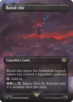 MTG Barad-dur 425 Rare Borderless Land The Lord of the Rings - Image 1