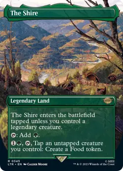 MTG The Shire 345 Rare Borderless Land The Lord of the Rings - Image 1