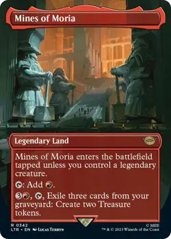 MTG Mines of Moria 342 Rare Borderless Land The Lord of the Rings - Image 1