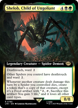 MTG Shelob, Child of Ungoliant 785 Rare Surge Foil The Lord of the Rings - Image 1