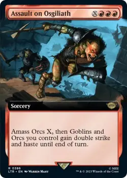 MTG Assault on Osgiliath 386 Rare Extended Art The Lord of the Rings - Image 1