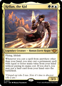 MTG Kellan, the Kid 213 Mythic Foil Outlaws of Thunder Junction - Image 1