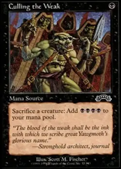 1x Culling the Weak Light Play, English Exodus MTG Magic - Image 1