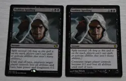 MTG 2x Sudden Spoiling Rare Black Instant - Image 1