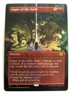 MTG Double Masters 2022 Anger of the Gods Borderless Foil 358 NM Rare - Image 1