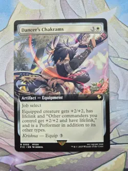 MTG Final Fantasy - Dancers' Chakrams Rare Equipment 0105 Extended Art NM - Image 1